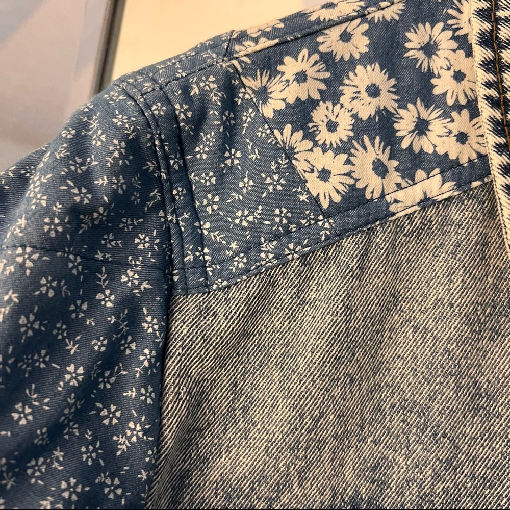 Anthropologie - Avec Les Filles Denim Quilted Jacket - Picture 7 of 11